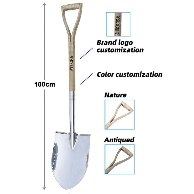 Stainless round point shovel