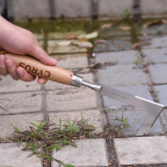Łatwe pielenie ogrodu dzięki ręcznemu chwastownikowi ze stali nierdzewnej