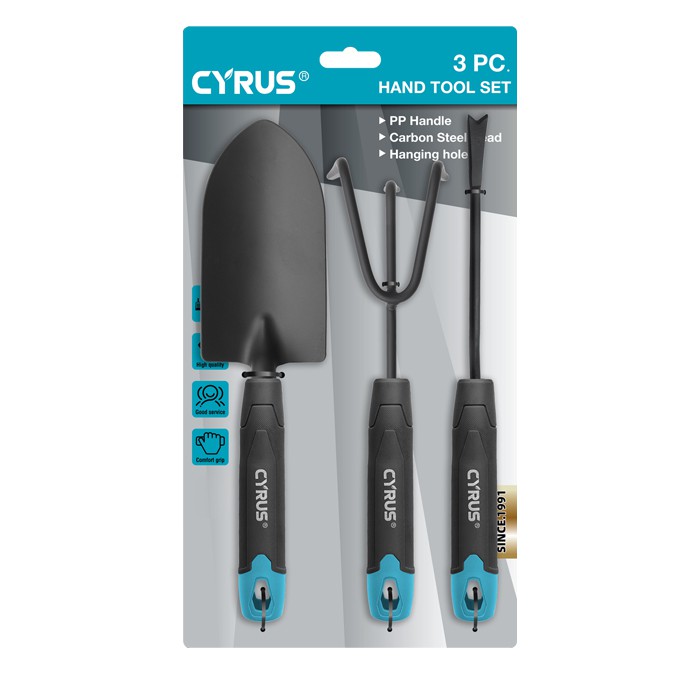 Zestaw narzędzi ręcznych w ogrodzie węglowej